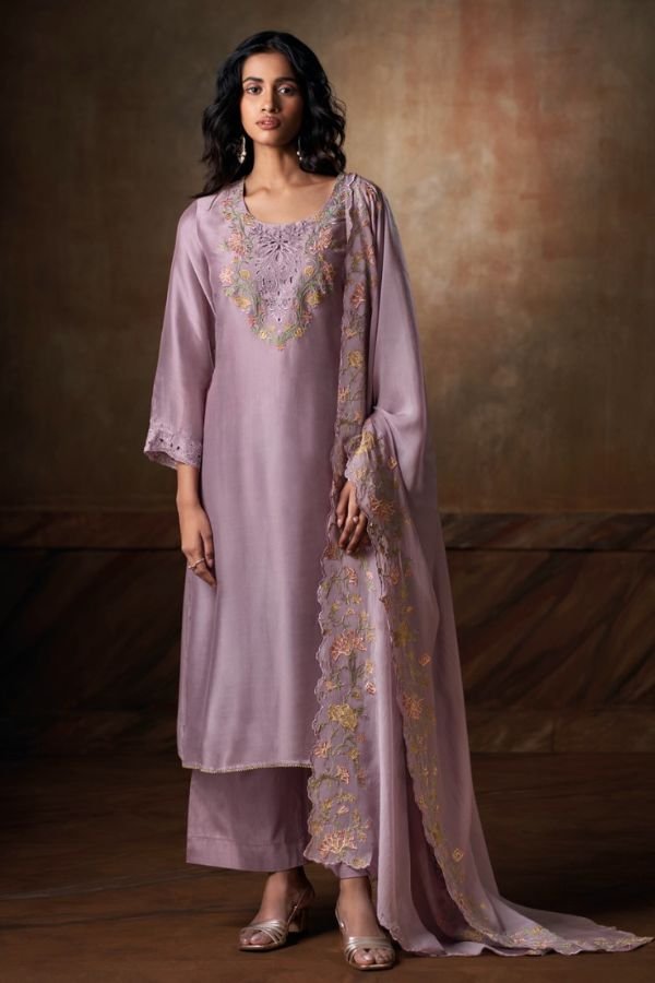 Ganga Fashion Cassara S4140 Silk Satin Ladies Suit S4140-B