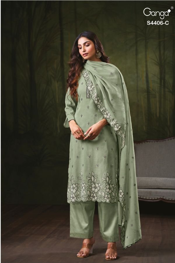 Ganga Fashion Firisha S4406 Ladies Suit S4406-C