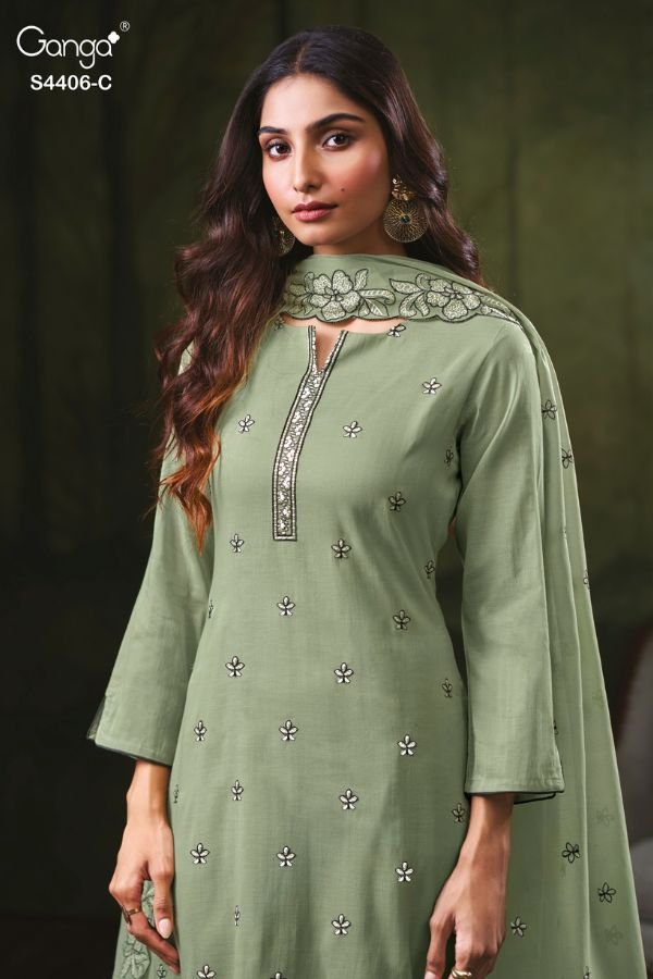 Ganga Fashion Firisha S4406 Ladies Suit S4406-C