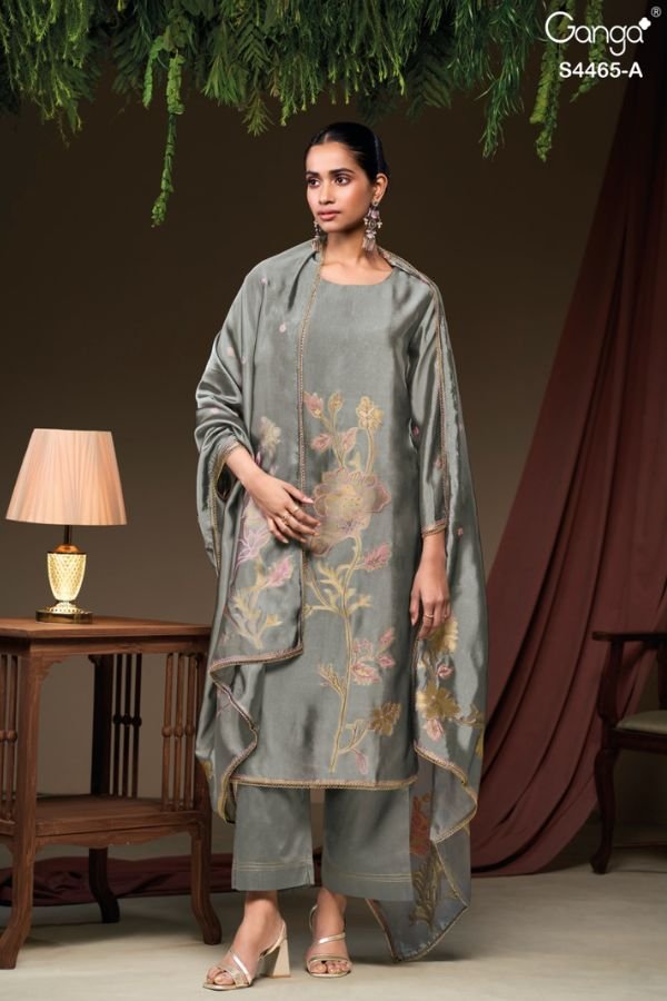 Ganga Fashion Mahieka S4465 Silk Ladies Suits S4465-A