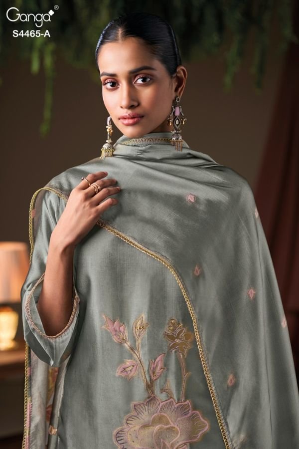 Ganga Fashion Mahieka S4465 Silk Ladies Suits S4465-A