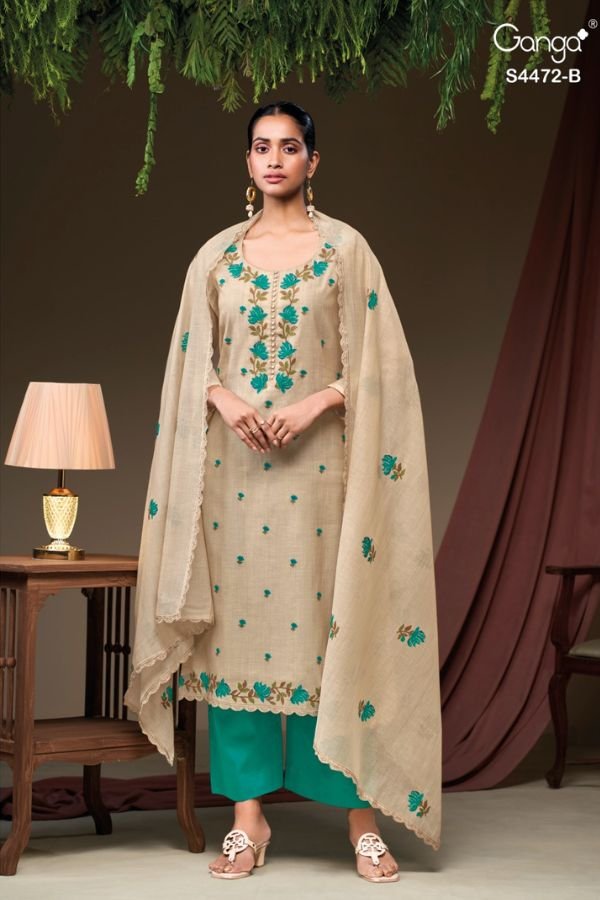 Ganga Fashion Nyzria S4472 Mal Salwar Suit S4472-B