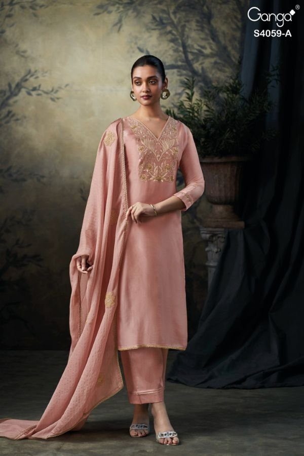 Ganga Fashion Rashida S4059 Ladies Suit S4059-A