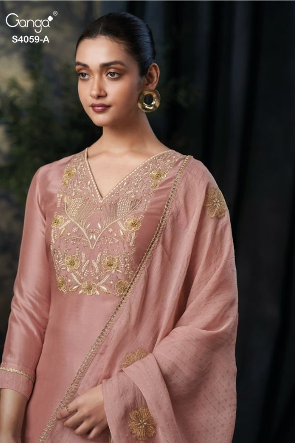 Ganga Fashion Rashida S4059 Ladies Suit S4059-A