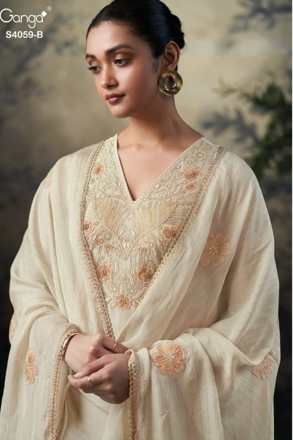 Ganga Fashion Rashida S4059 Ladies Suit S4059-B