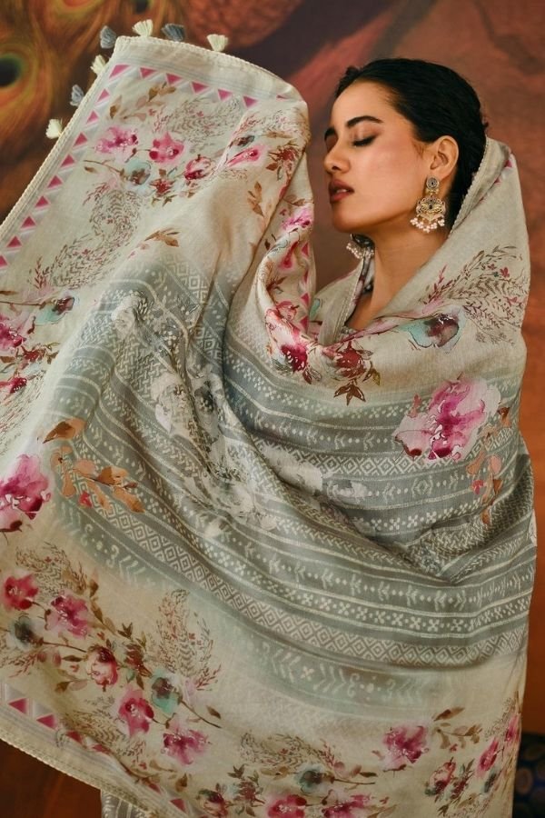 Jay Vijay Prints Manya Moga Silk Ladies Salwar Suits 3261-B