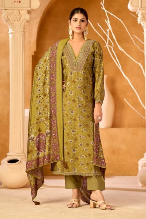 Kaavish Saaj Modal Silk Unstitched Salwar Suits 2033