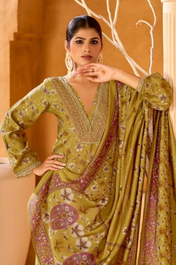 Kaavish Saaj Modal Silk Unstitched Salwar Suits 2033