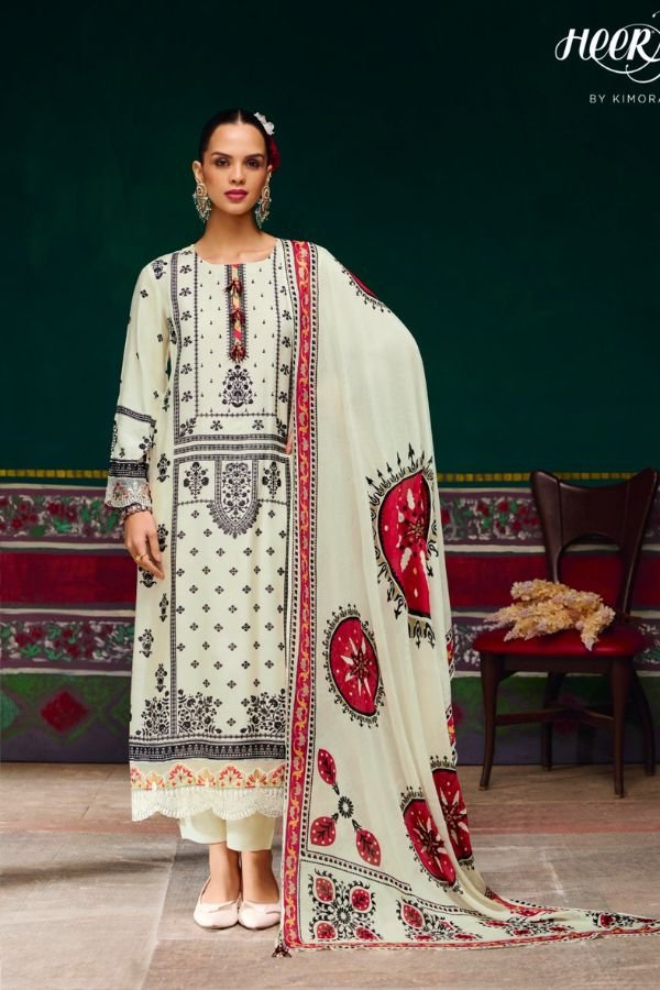 Kimora Fashion Heer Bazaar Muslin Ladies Salwar Suits 9941