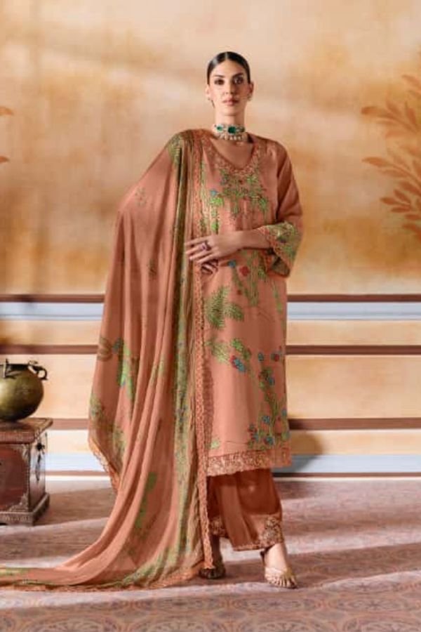 Kimora Fashion Heer Shayri Muslin Ladies Salwar Suit 9905