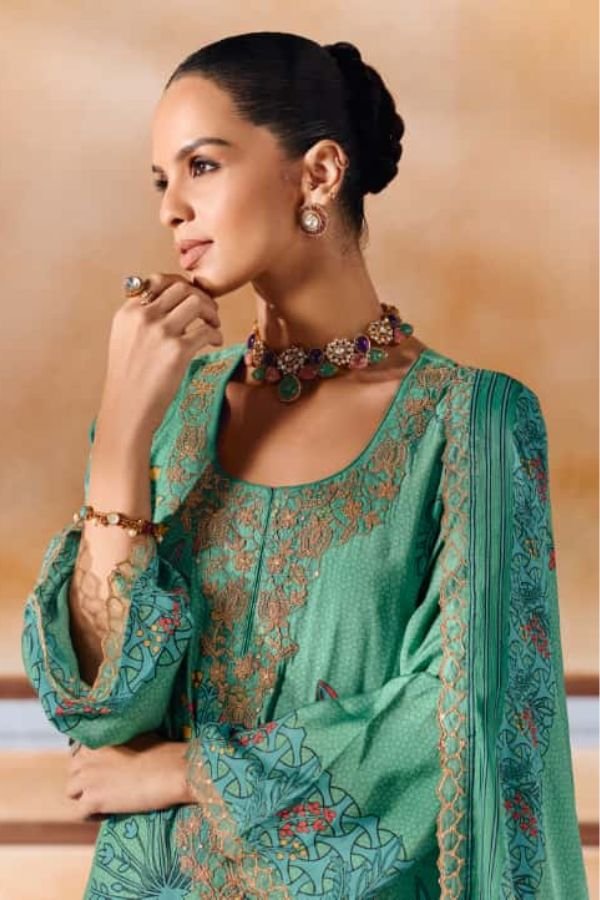 Kimora Fashion Heer Shayri Muslin Ladies Salwar Suit 9906