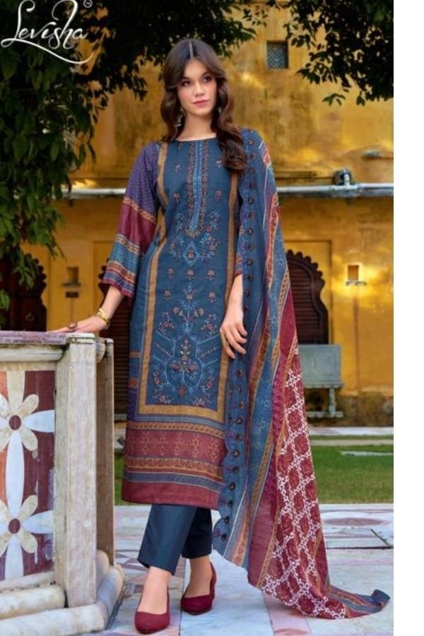 Levisha Madhubala-10 Cotton Pakistani Style Ladies Suit 1017