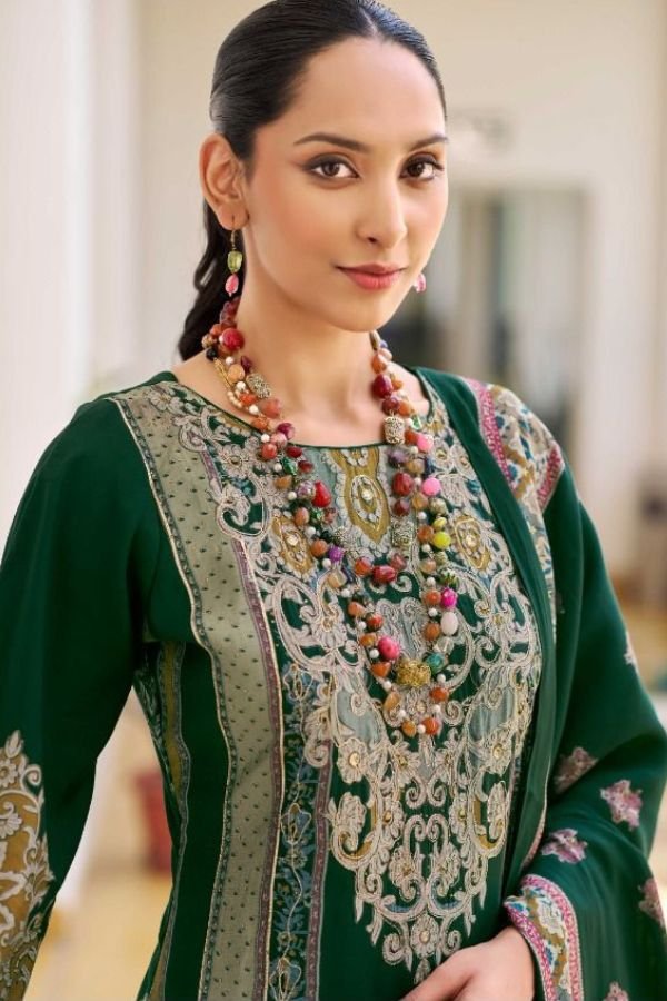 Mumtaz Arts Gulmohar Muslin Ladies Unstitched Suit 1002