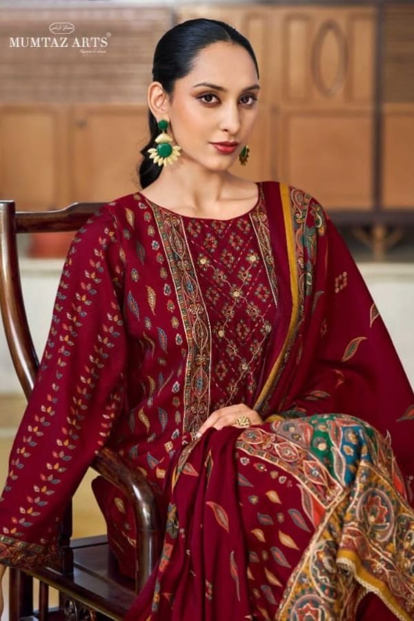 Mumtaz Arts Tanya Muslin Ladies Unstitched Suits 1003