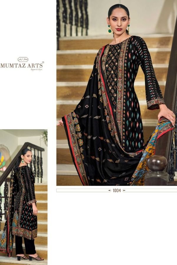Mumtaz Arts Tanya Muslin Ladies Unstitched Suits 1004