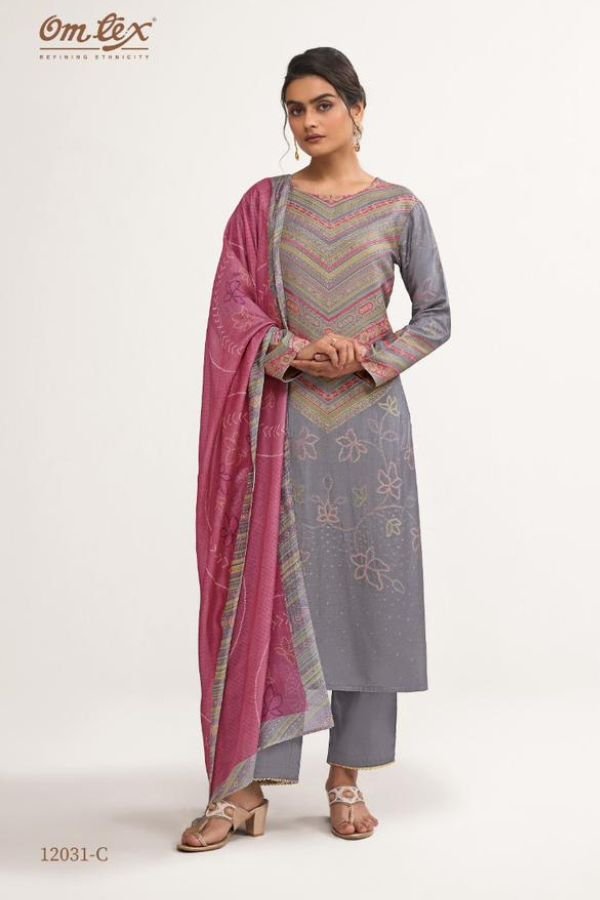 Omtex Anvee Muslin Ladies Salwar Suit 12031-C