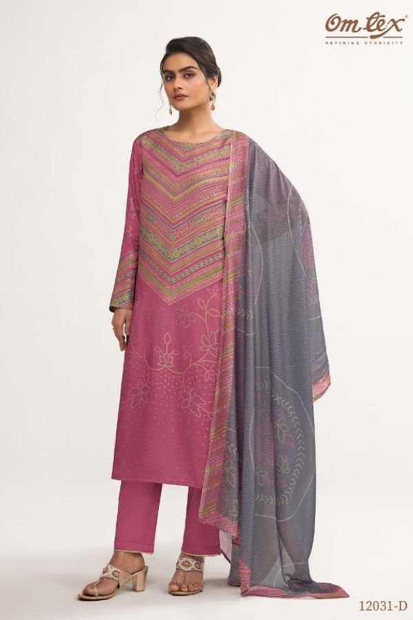 Omtex Anvee Muslin Ladies Salwar Suit 12031-D