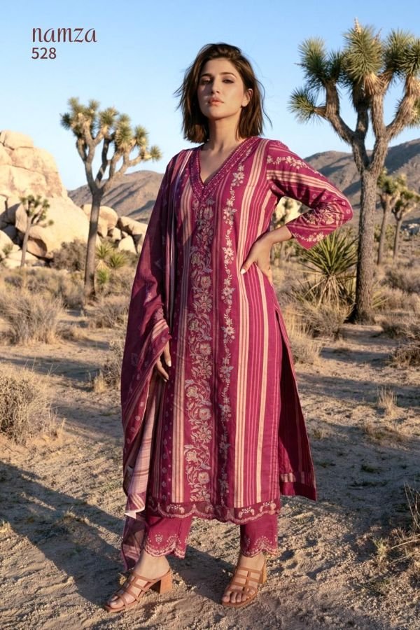 Sahiba Sarg Namza Cotton Ladies Salwar Suit 528