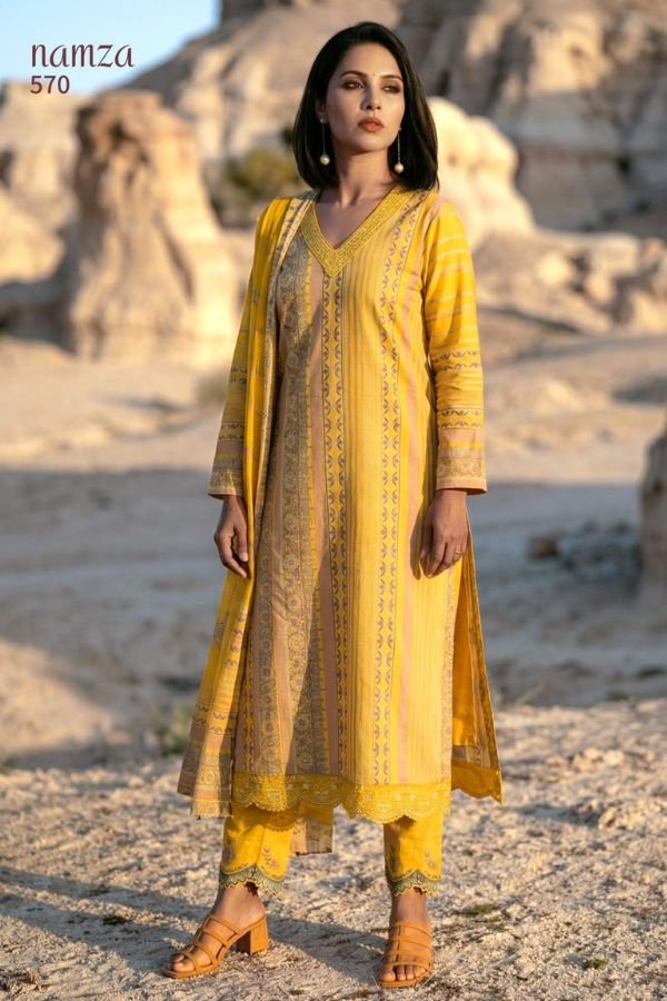 Sahiba Sarg Namza Cotton Ladies Salwar Suit 570