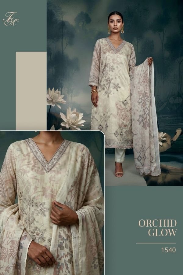 Sahiba TM Orchid Glow Silk Printed Ladies Salwar Suit 1540