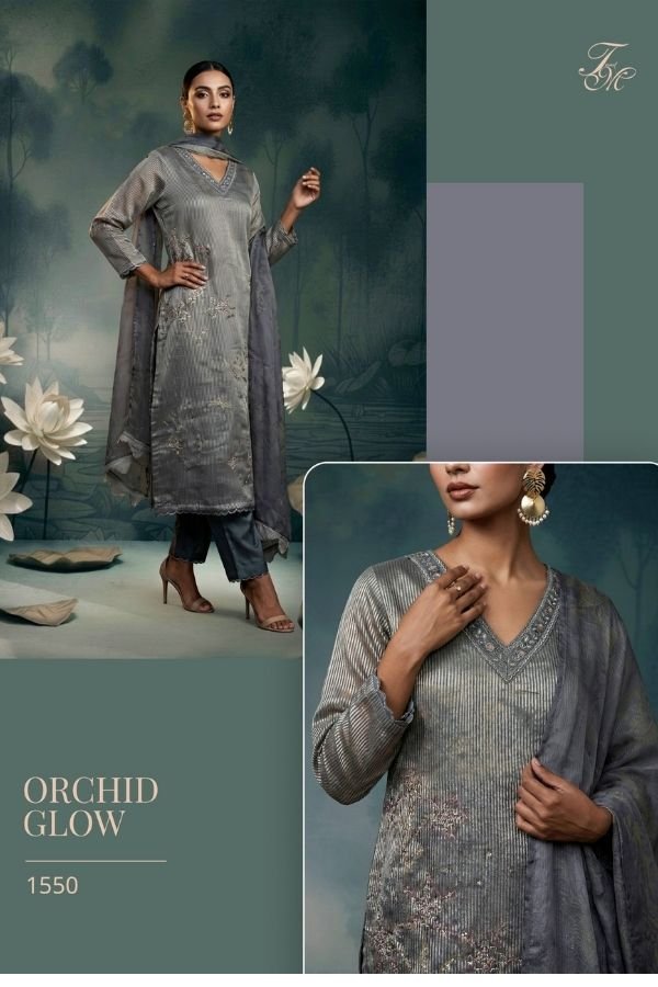 Sahiba TM Orchid Glow Silk Printed Ladies Salwar Suit 1550