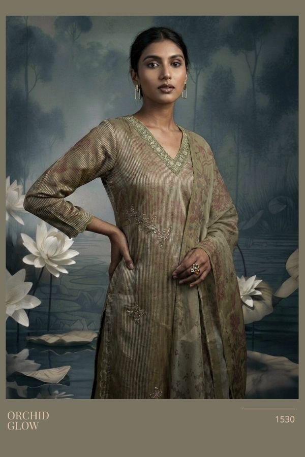 Sahiba TM Orchid Glow Silk Printed Ladies Salwar Suit 1530