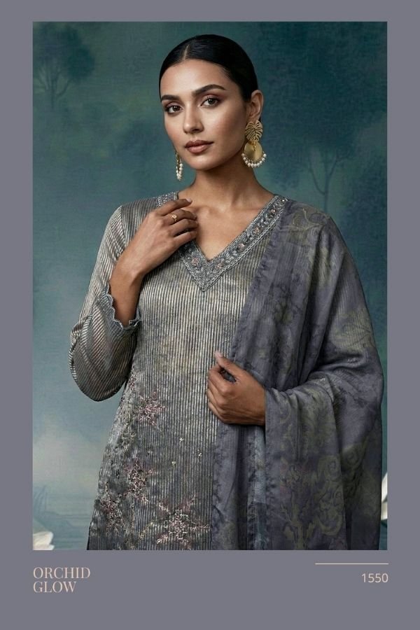 Sahiba TM Orchid Glow Silk Printed Ladies Salwar Suit 1550