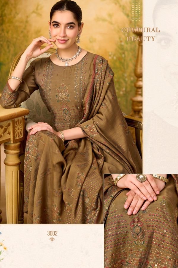 Salvi Fashion Safar Vol 3 Silk Ladies Suits 3002