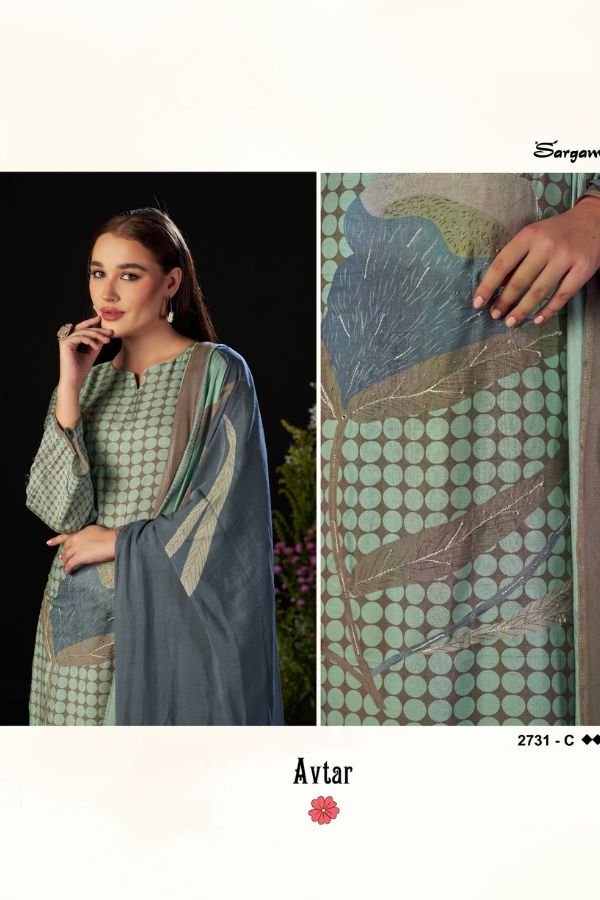 Sargam Prints Avtar Muslin Salwar Suits 2731-C