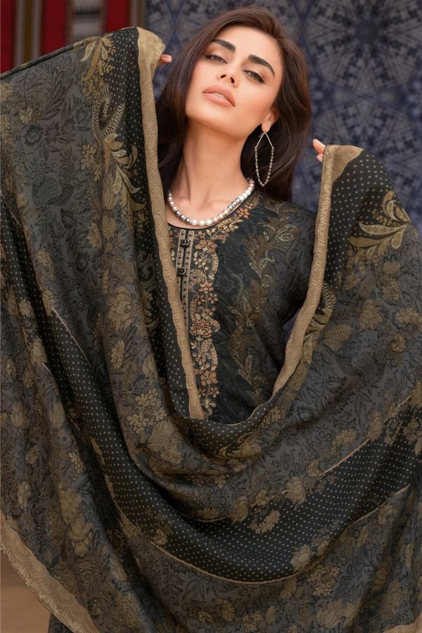 Varsha Fashion Golden Sand Silk Unstitched Ladies Suit GS-04