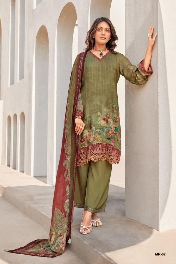Varsha Fashion Monarch Muslin Ladies Salwar Suit MR-02