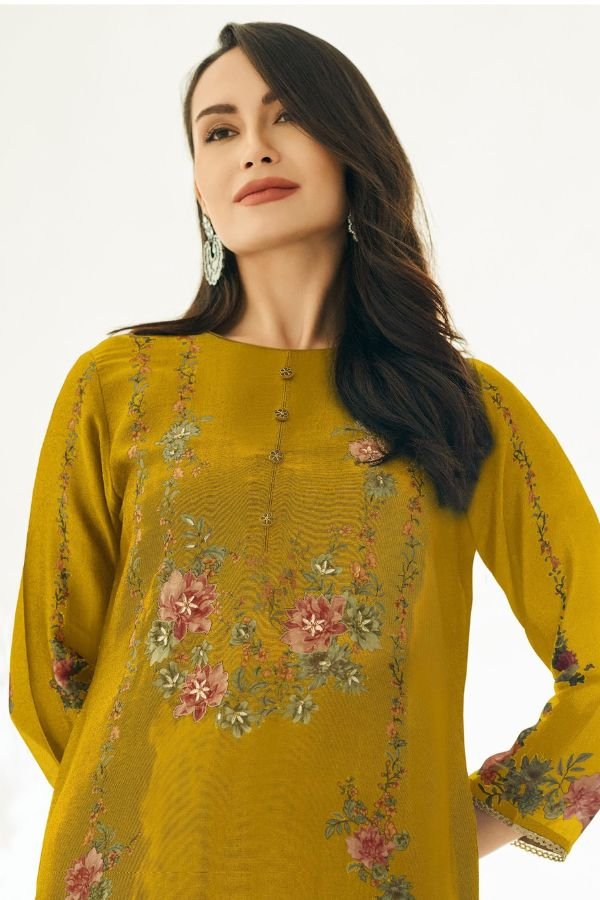 Varsha Fashion Ornek Silk Unstitched Ladies Suit OK-03