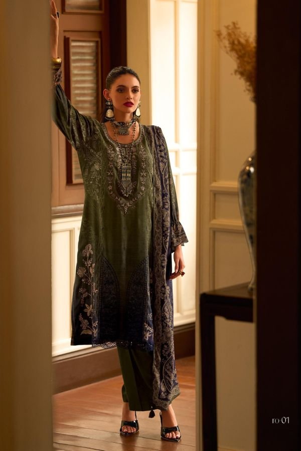 Varsha Fashion Roseombre Muslin Ladies Salwar Suit RO-01