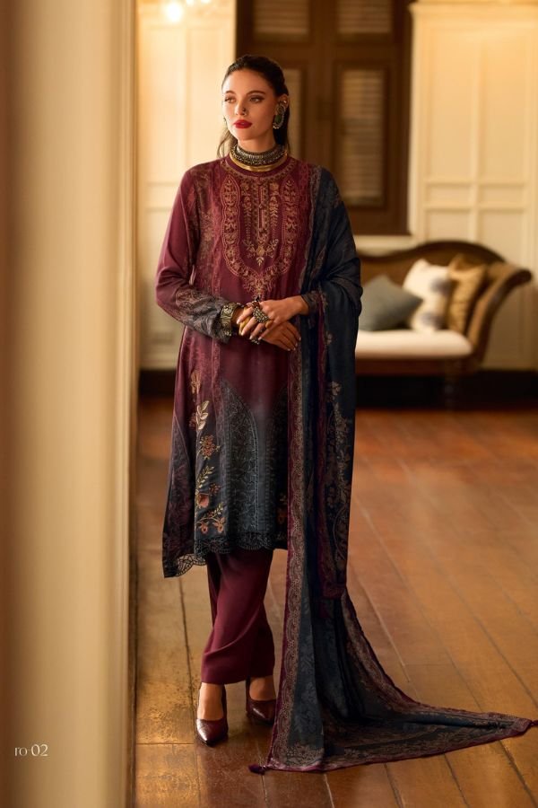 Varsha Fashion Roseombre Muslin Ladies Salwar Suit RO-02