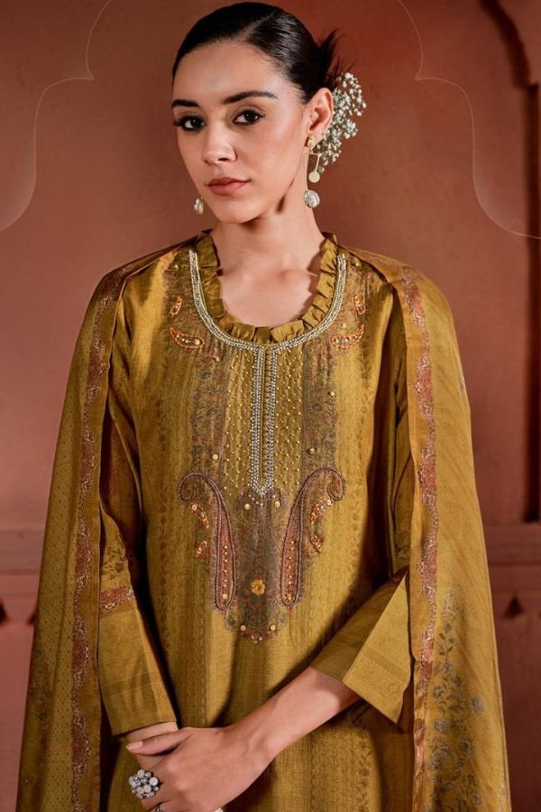 Varsha Fashion Santoni Silk Unstitched Ladies Suit ST-03