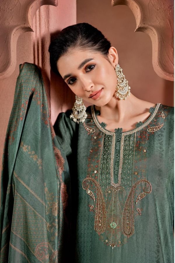 Varsha Fashion Santoni Silk Unstitched Ladies Suit ST-04