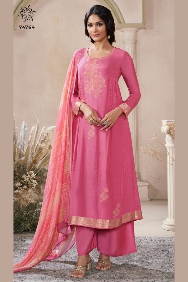 Vinay Fashion Kuleesh Navya 4 Ladies Partywear Suit 74764