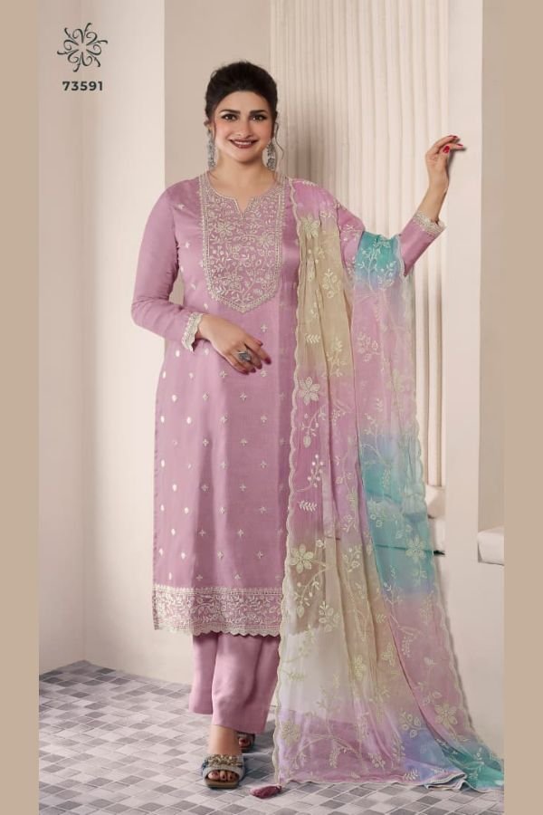 Vinay Fashion Kuleesh Ombre Silk Salwar Suit 73591