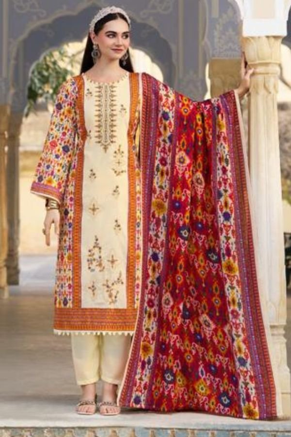 Belliza Designer Studio Bin Saeed 11 Cotton Suits 943-002