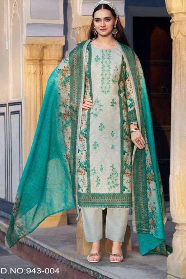 Belliza Designer Studio Bin Saeed 11 Cotton Suits 943-004