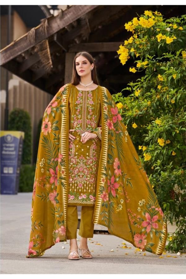 Belliza Designer Studio Chevron 5 Cotton Salwar Suit 884-001