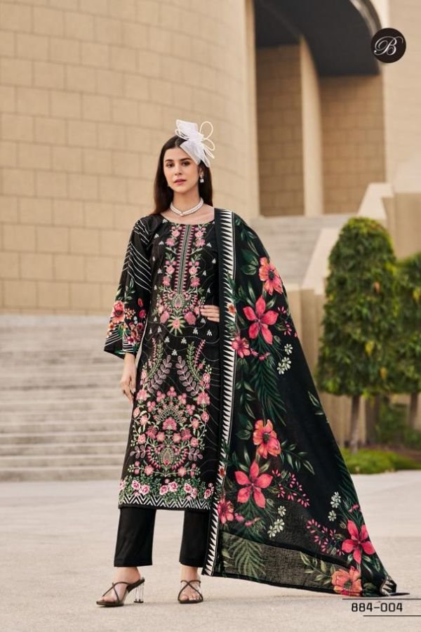 Belliza Designer Studio Chevron 5 Cotton Salwar Suit 884-004