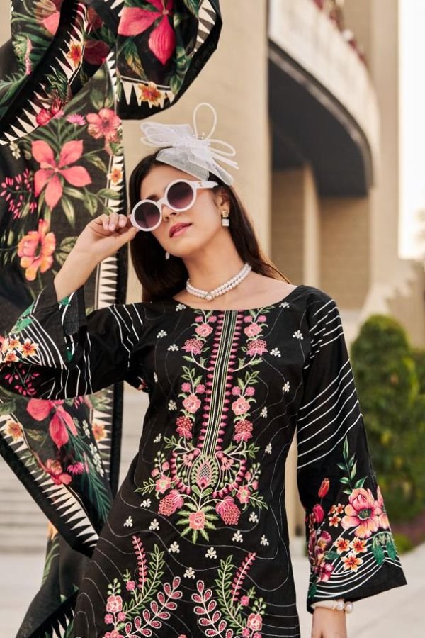 Belliza Designer Studio Chevron 5 Cotton Salwar Suit 884-004