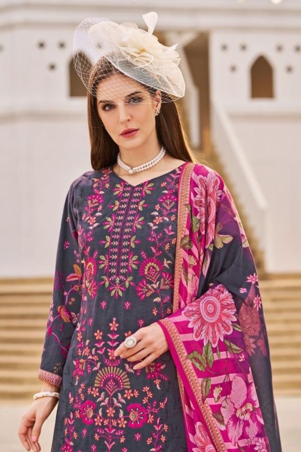 Belliza Designer Studio Chevron 5 Cotton Salwar Suit 884-005