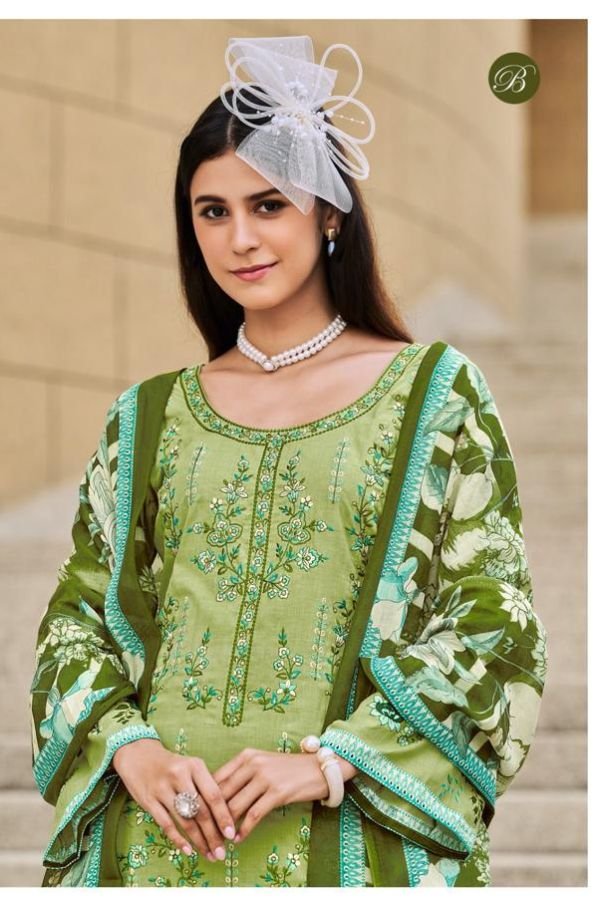 Belliza Designer Studio Chevron 5 Cotton Salwar Suit 884-006