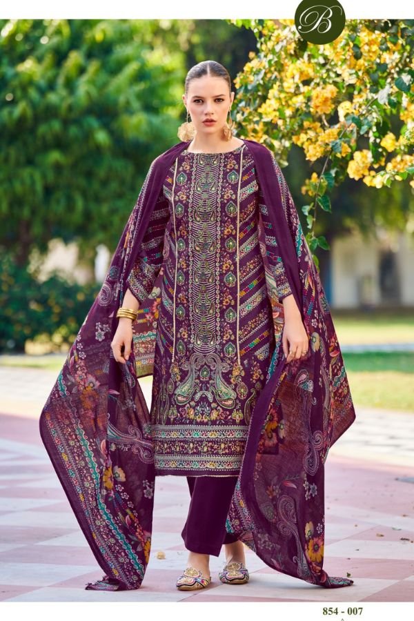Belliza Designer Studio Haseen Cotton Salwar Suit 854-007