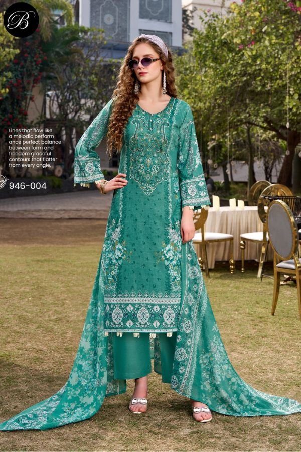 Belliza Designer Studio Naira Vol-130 Cotton Suits 946-004