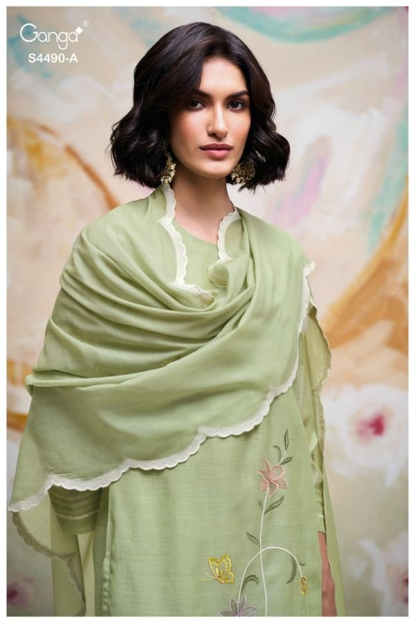 Ganga Fashion Avael S4490 Mul Ladies Suit S4490-A