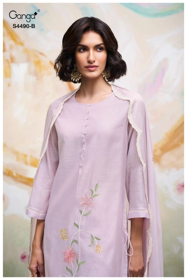 Ganga Fashion Avael S4490 Mul Ladies Suit S4490-B