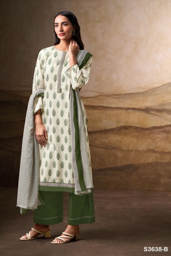 Ganga Fashion Avenlea S3638 Cotton Ladies Suit S3638-B